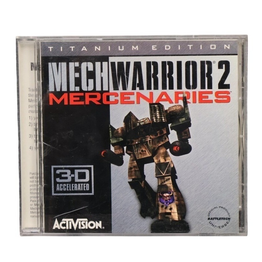 Vintage MechWarrior 2 Mercenaries Titanium Edition PC CD-ROM Activision Game
